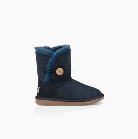 UGG Bailey Button II Navy Boots for Kids (XIZW70453)